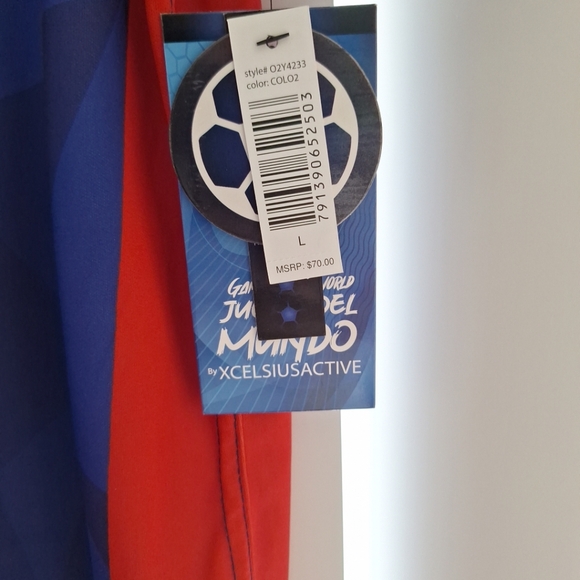 NWT Large XCelsius Active Columbia Futbol Soccer Jersey Shirt MSRP $70 - Picture 3 of 6